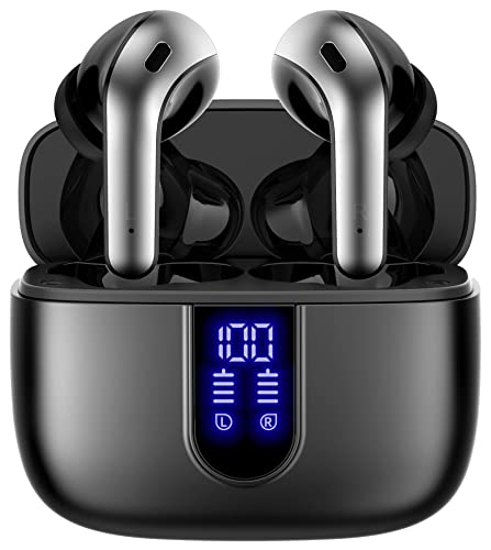 TAGRY True Wireless Earbuds with 60H Playback and LED Power Display
