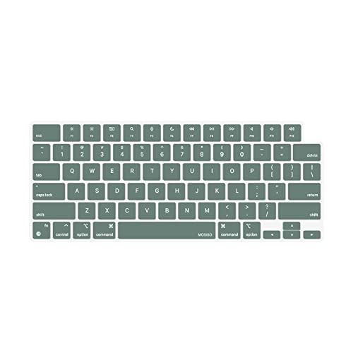 MOSISO MacBook Keyboard Cover Skin, Midnight Green