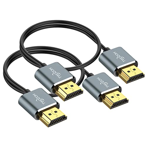 Twozoh Flexible & Slim HDMI Cable - High-Speed and Ultra-Thin