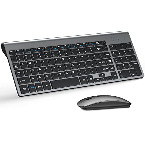 TopMate 2.4G Silent Compact Wireless Keyboard and Mouse Set