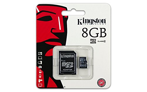 Kingston 8GB MicroSDHC Card with SD Adapter
