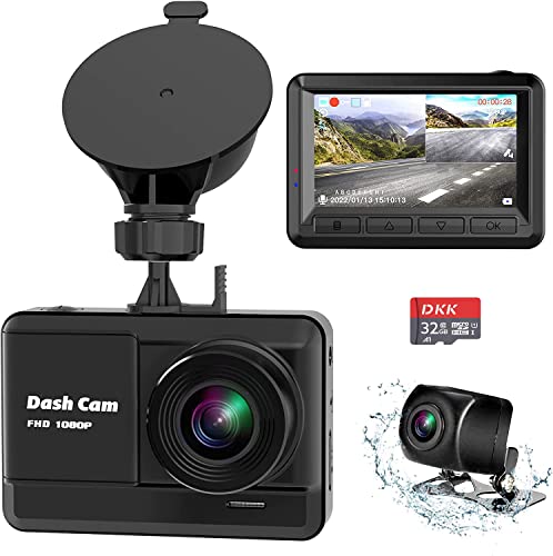 Compact Dash Cam Front and Rear with Clear Video Recording