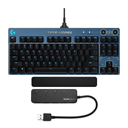 Logitech G PRO Mechanical GX Brown Tactile Switch Gaming Keyboard Bundle