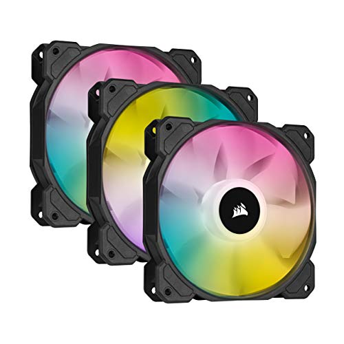 CORSAIR iCUE SP120 RGB ELITE Fan Kit with Lighting Node CORE