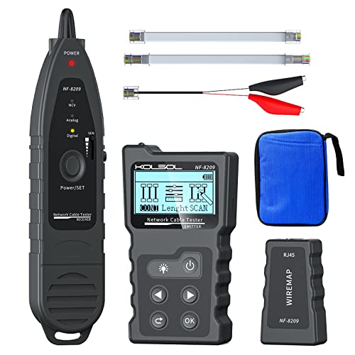 Network Cable Tester with NCV and TDR Measurement
