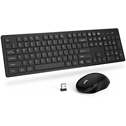 Trueque Wireless Keyboard and Mouse Combo: Lag-Free and Quiet