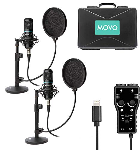 Movo Smartphone Podcast Microphone Kit