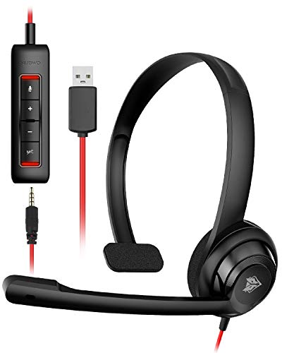 NUBWO HW02 USB Headset - Lightweight and Clear Audio