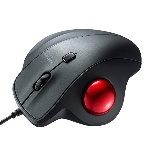 SANWA Wired Ergonomic Trackball Mouse