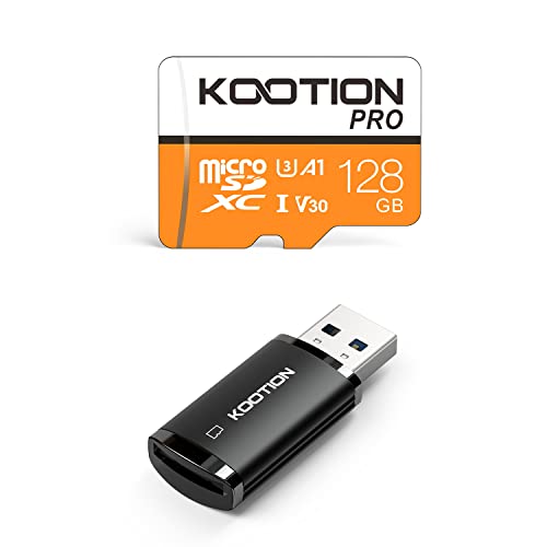 KOOTION 128GB microSD Card + USB 3.0 Card Reader
