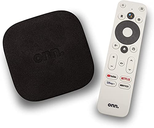 ONN Android TV 4K UHD Streaming Device with Voice Remote