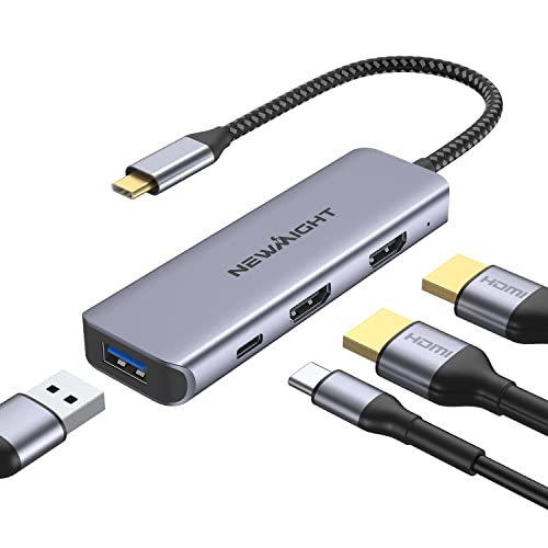 Newmight Dual HDMI Adapter with 100W Power Delivery