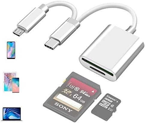 USB C/ Micro USB OTG Card Reader