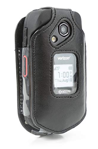 BELTRON Leather Fitted Case for Kyocera DuraXV LTE E4610 (Verizon), DuraXE E4710 (AT&T)