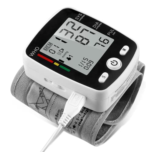 potulas Wrist Blood Pressure Monitor with USB Charging