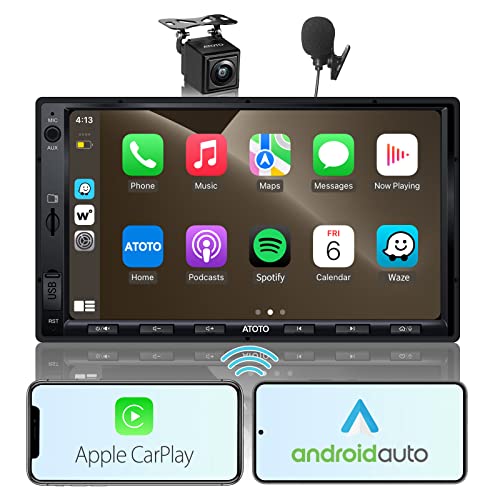 ATOTO F7 WE Double Din Car Stereo with Wireless CarPlay and Android Auto