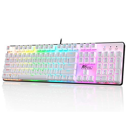 RK ROYAL KLUDGE RK920 Rainbow Backlit Mechanical Keyboard
