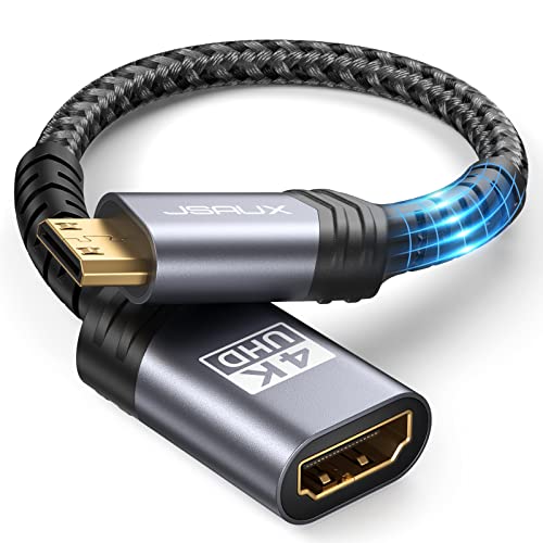 Mini HDMI to HDMI Adapter - 4K 60Hz HDR 3D 18Gbps Dolby