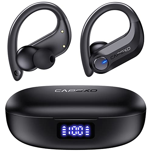 CAPOXO Wireless Earbuds with Long Battery Life and Waterproof Design