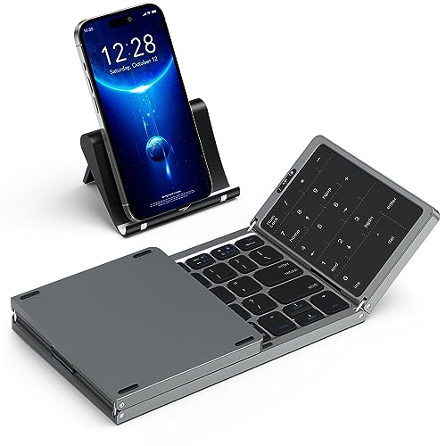 Trueque Foldable Wireless Bluetooth Keyboard with Touchpad