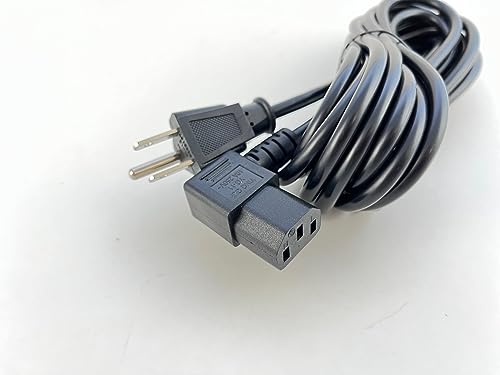 [UL Listed] OMNIHIL Extra Long 15FT L-Shaped C13 Power Cord