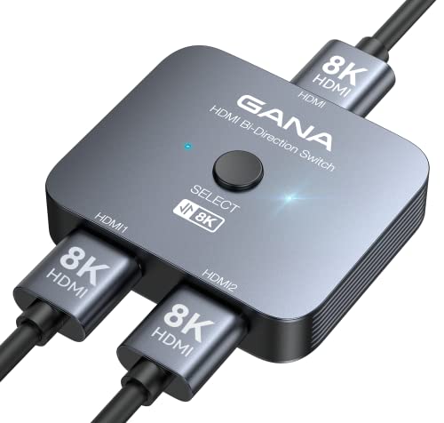 GANA HDMI 2.1 Switch: 8K HDMI Switcher Splitter
