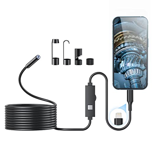 HD Endoscope Camera with LED Light - Waterproof Inspection Camera