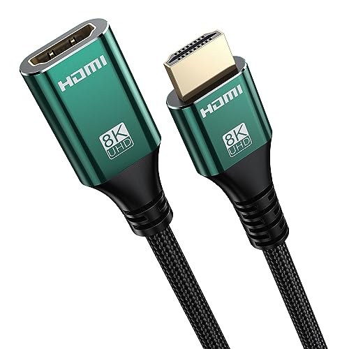 Breilytch HDMI 2.1 Extender Cable 1.5ft - Reliable and Versatile