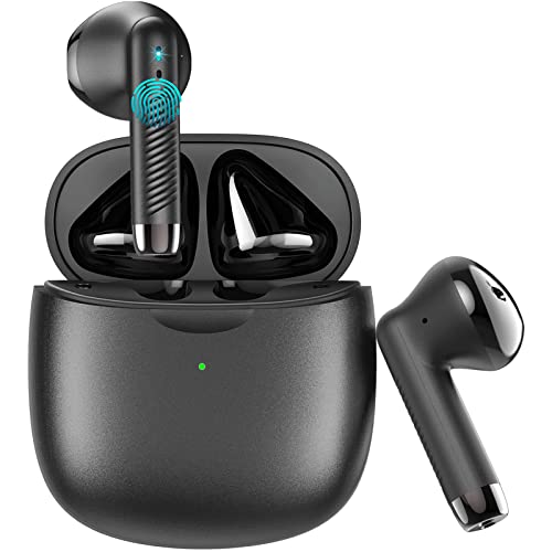 Bluetooth 5.3 Earbuds with Stereo Bass and Noise Cancelling Mic