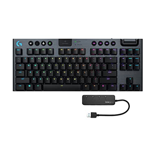 Logitech G915 TKL Wireless RGB Mechanical Gaming Keyboard Bundle