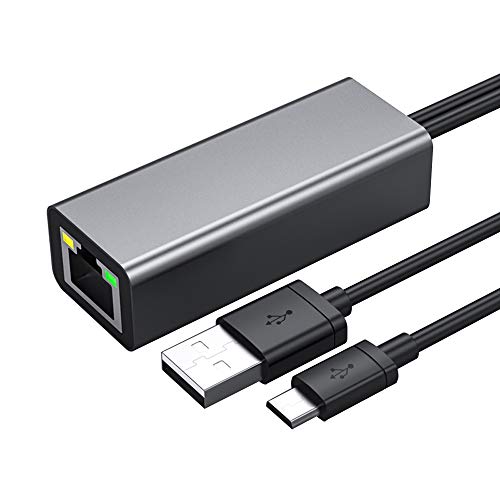 Ethernet Adapter for Chromecast and Fire TV Stick