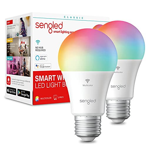 Sengled Smart WiFi Light Bulbs - Voice Control, Remote Control, No Hub Required