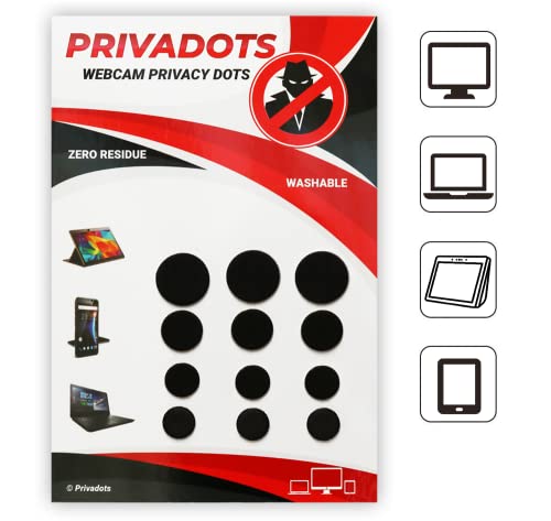 Privadots - Reusable Webcam Cover Stickers