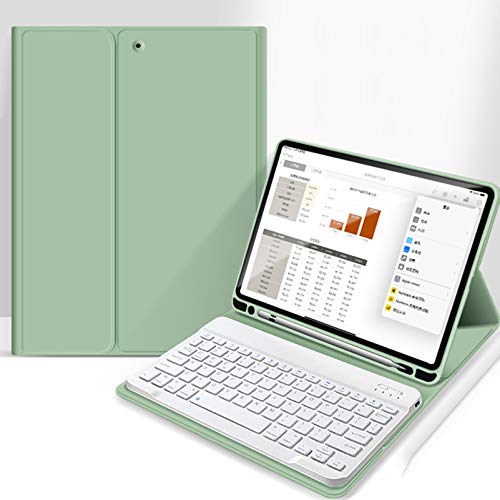 aoub Case for iPad 10.2 inch with Wireless Bluetooth Keyboard