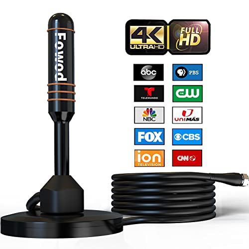 HD Digital TV Antenna - Indoor/Outdoor with Magnetic Base