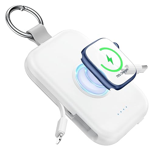 RORRY Portable Apple Watch Charger - Convenient Power Bank for Apple Watch and iPhone