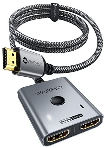 WARRKY HDMI Switch 2 in 1 Out 4K@60Hz