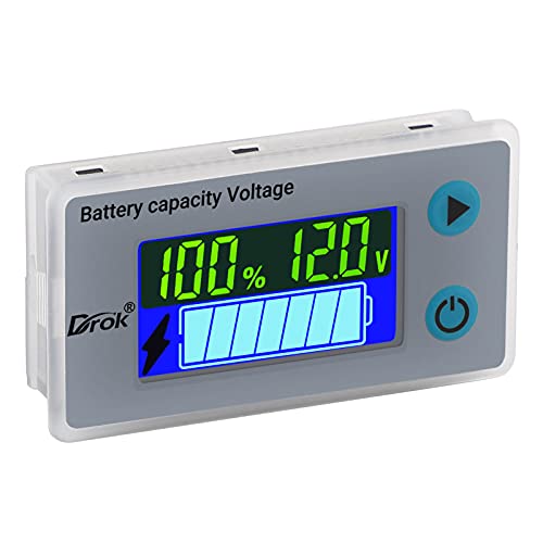 DROK 12V Battery Capacity Monitor - Reliable Battery Status Tester