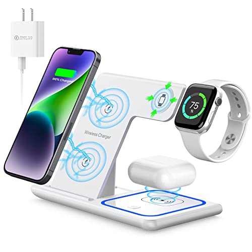 MILDILY 3 in 1 Wireless Charging Station