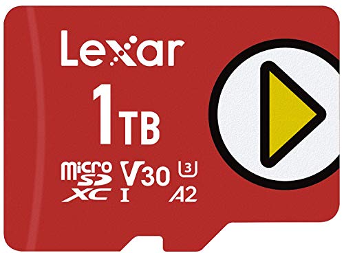 Lexar PLAY 1TB microSDXC UHS-I Memory Card - Fast and Versatile Storage