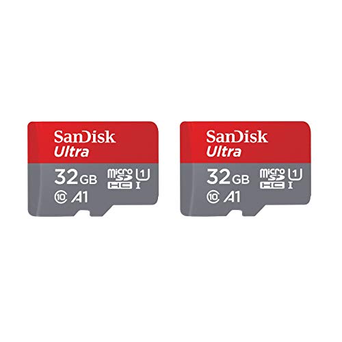 SanDisk 32GB 2-Pack Ultra MicroSDHC UHS-I Memory Card