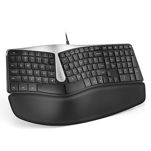 Nulea Ergonomic Keyboard with Pillowed Wrist and Palm Support