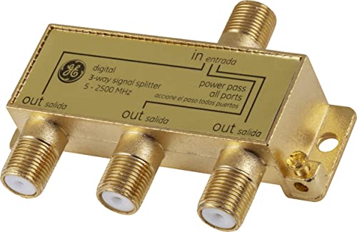 GE Digital 3-Way Coaxial Cable Splitter