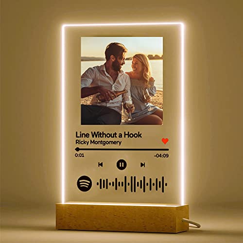 Custom Spotify Plaque with Photo and Song Code - Gift for Music Lovers