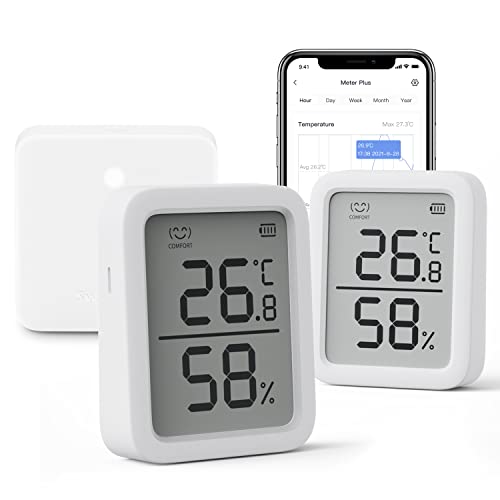 SwitchBot WiFi Thermometer Hygrometer Plus 2 Pack
