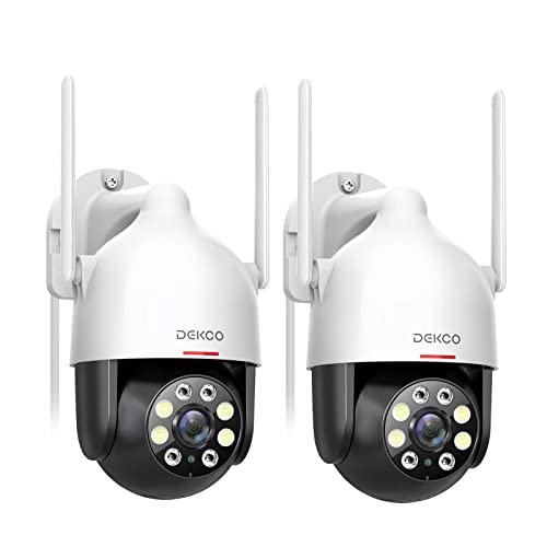 2K WiFi Outdoor Security Cameras with Motion Detection and Siren