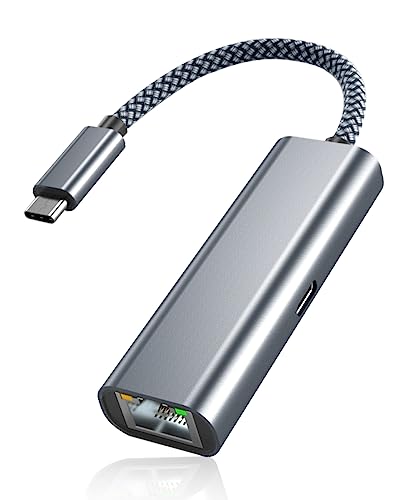 USB-C Ethernet Adapter with Charging Port