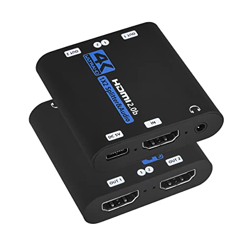 HDMI Splitter with Audio Extractor