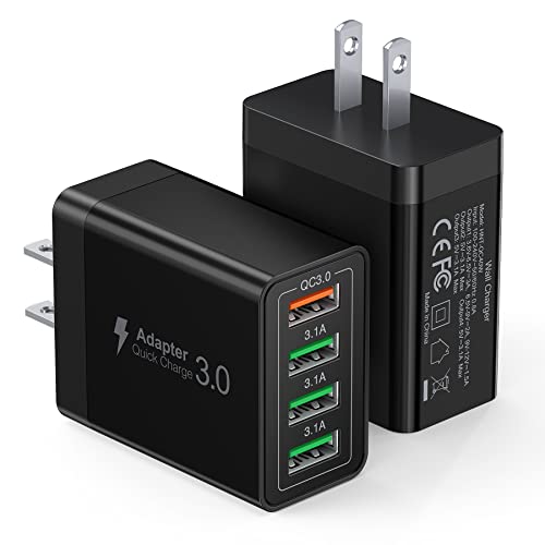 40W USB A Wall Charger Block - Fast and Efficient Charging for Multiple Devices