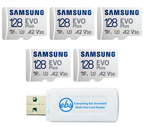 Samsung 128GB Evo Plus MicroSD Card 5 Pack Bundle